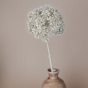 Eukalyptus Kunstblüte in brauner Vase